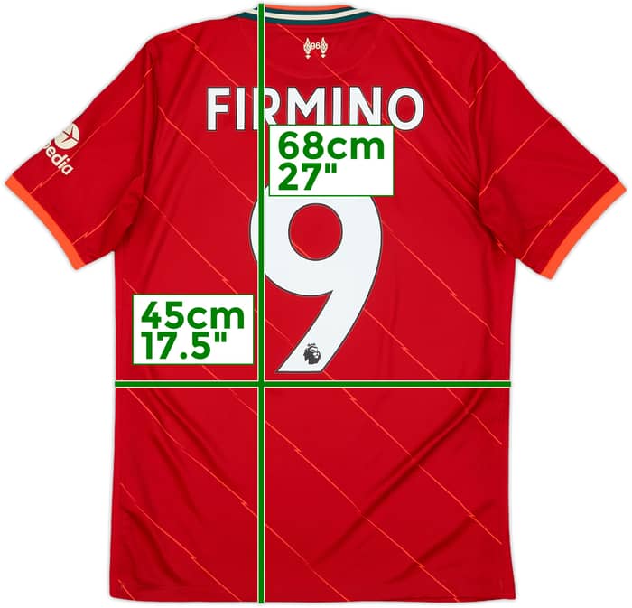2021-22 Liverpool Home Shirt Firmino #9 - 8/10 - (XL.Boys)