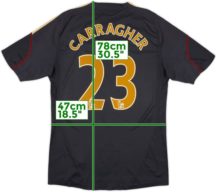 2009-10 Liverpool Away Shirt Carragher #23 - 7/10 - (M)