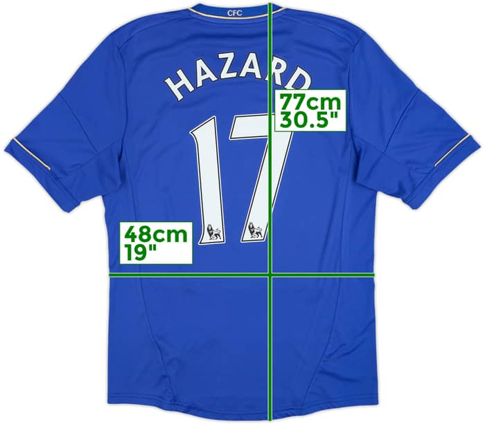 2012-13 Chelsea Home Shirt Hazard #17 - 9/10 - (M)