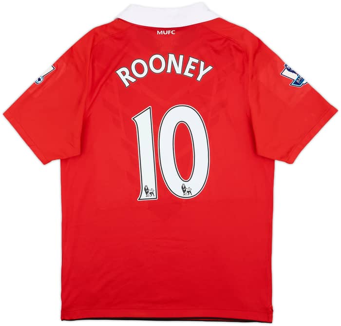 2010-11 Manchester United Home Shirt Rooney #10 - 7/10 - (M)