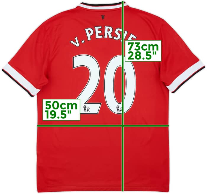 2014-15 Manchester United Home Shirt V.Persie #20 - 6/10 - (M)