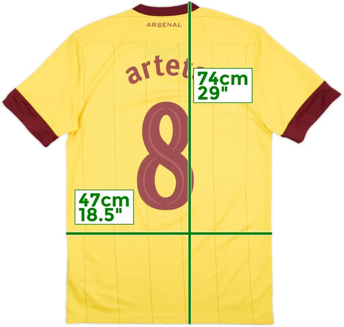 2010-13 Arsenal Away Shirt Arteta #8 - 10/10 - (S)