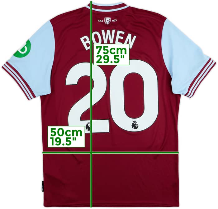 2024-25 West Ham Home Shirt Bowen #20 - 9/10 - (Women's L)