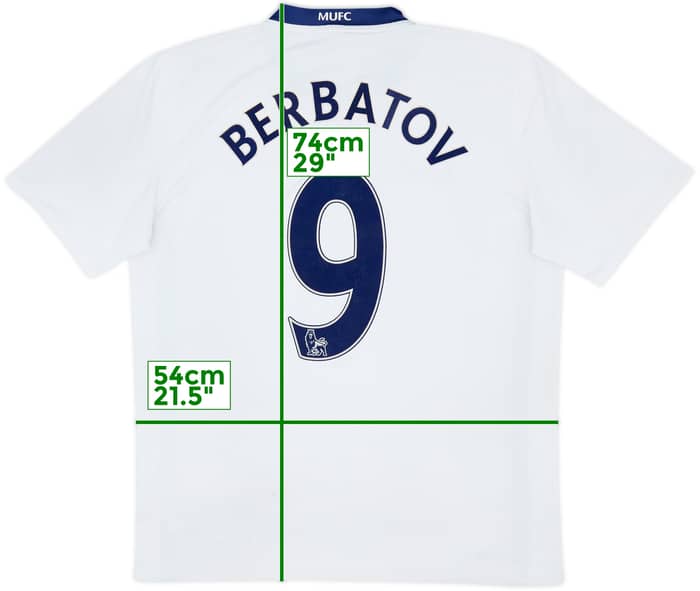2008-10 Manchester United Away Shirt Berbatov #9 - 5/10 - (L)