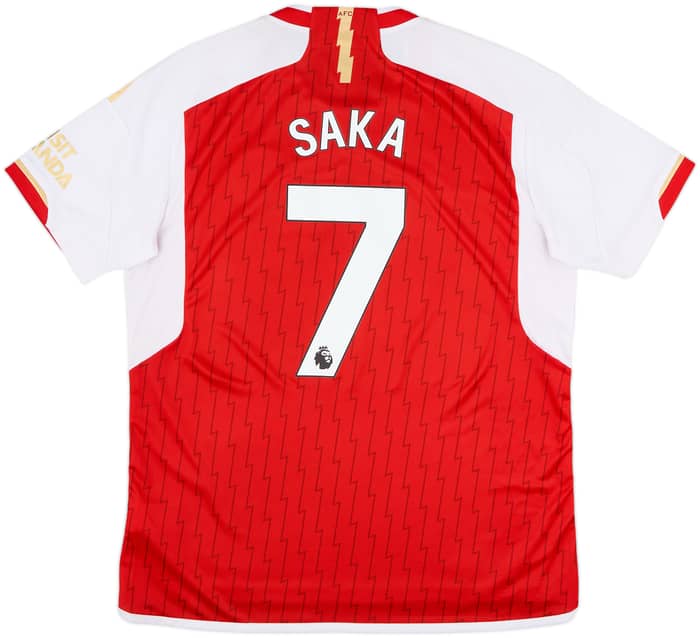 2023-24 Arsenal Home Shirt Saka #7 - 8/10 - (XL)