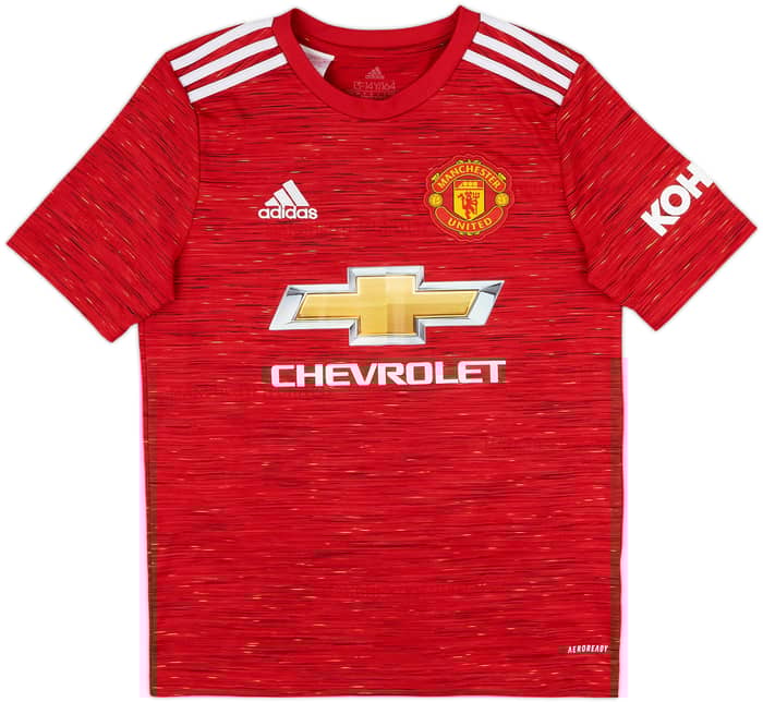 2020-21 Manchester United Home Shirt B.Fernandes #18 - 10/10 - (L.Boys)