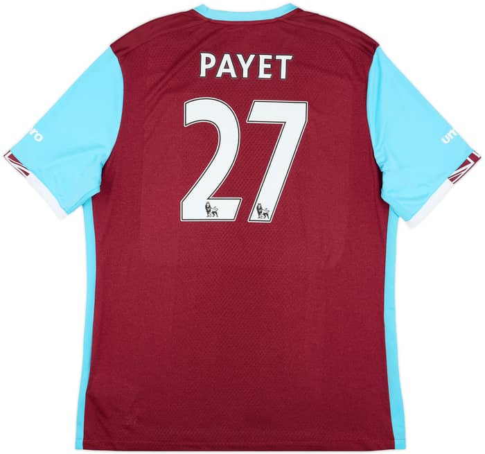 2016-17 West Ham Home Shirt Payet #27 - 9/10 - (XXL)