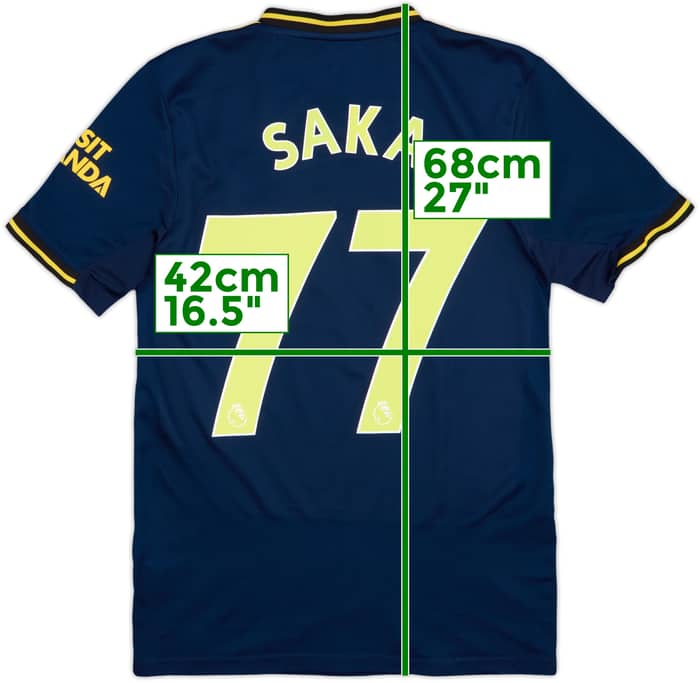 2019-20 Arsenal Third Shirt Saka #77 - 9/10 - (XS)