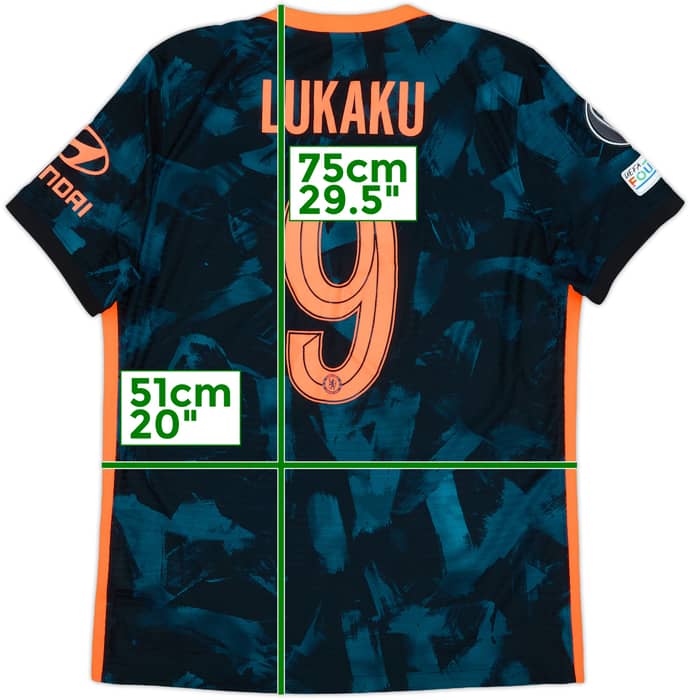 2021-22 Chelsea Authentic Third Shirt Lukaku #9 - 7/10 - (L)