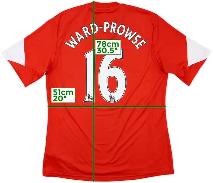 2013-14 Southampton Home Shirt Ward-Prowse #16 - 7/10 - (L)