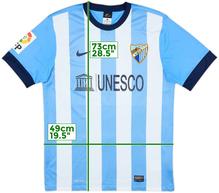 2013-14 Malaga Home Shirt - 9/10 - (M)