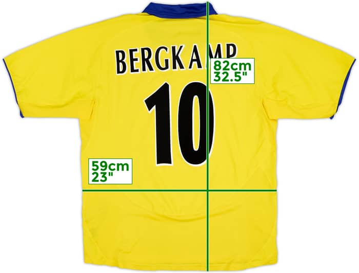 2003-05 Arsenal Away Shirt Bergkamp #10 - 8/10 - (XL)