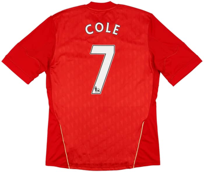 2010-12 Liverpool Home Shirt Cole #7 - 8/10 - (M)