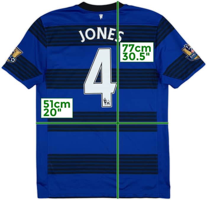 2011-13 Manchester United Away Shirt Jones #4 - 8/10 - (M)