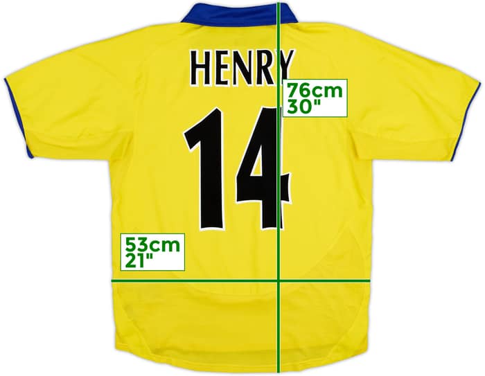2003-05 Arsenal Away Shirt Henry #14 - 9/10 - (M)