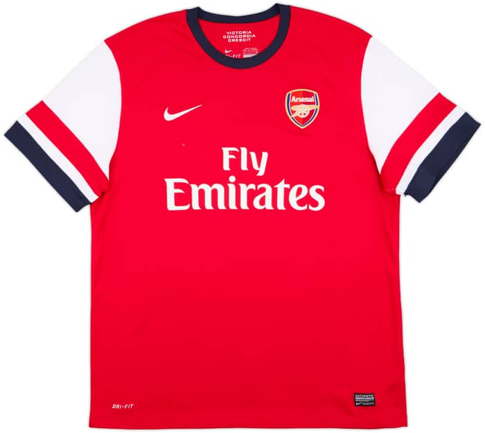 2012-14 Arsenal Home Shirt Arteta #8 - 7/10 - (XL)