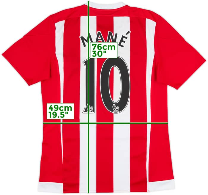 2015-16 Southampton Home Shirt Mane #10 - 8/10 - (M)