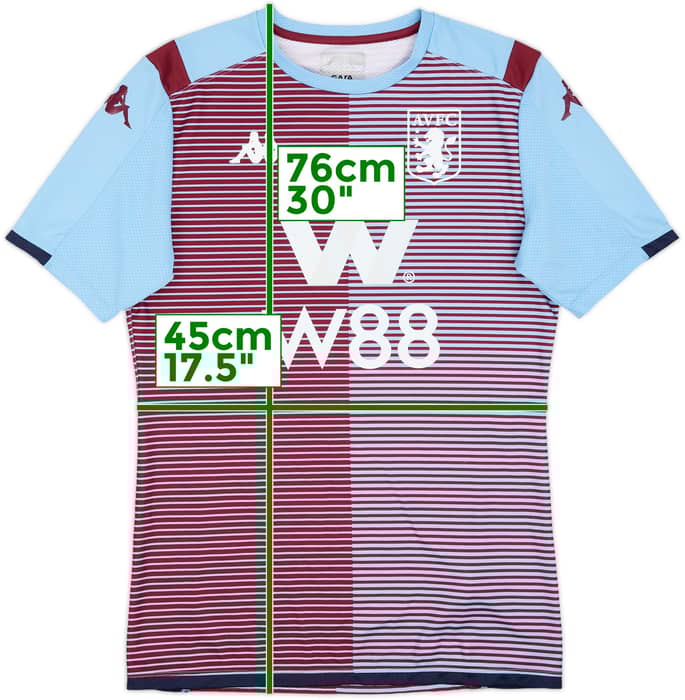 2019-20 Aston Villa Kappa Pre-Match Training Shirt - 10/10 - (L)