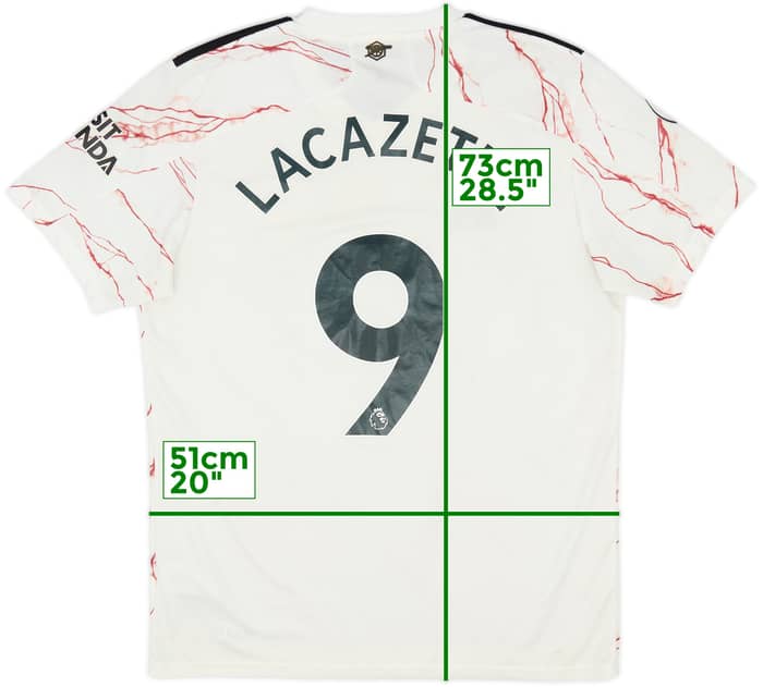 2020-21 Arsenal Away Shirt Lacazette #9 - 10/10 - (L)