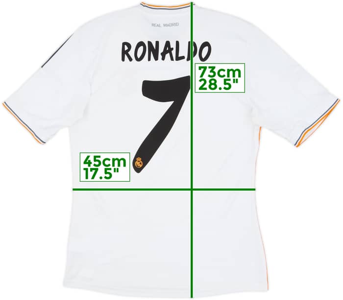 2013-14 Real Madrid Home Shirt Ronaldo #7 - 6/10 - (M)