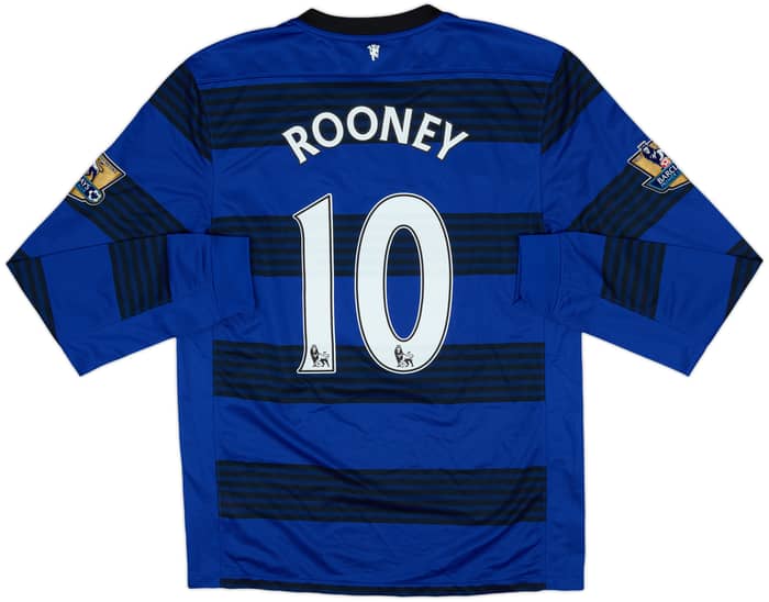 2011-13 Manchester United Away L/S Shirt Rooney #10 - 9/10 - (M)