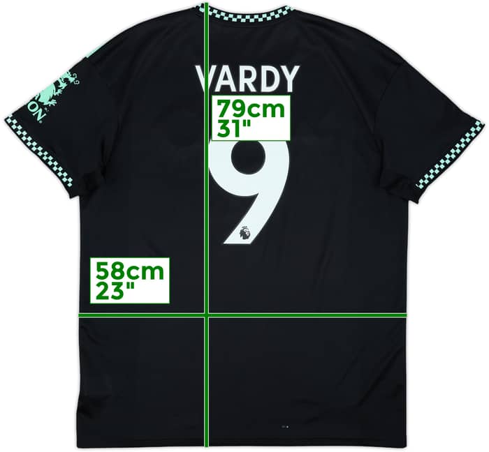 2022-23 Leicester City Away Shirt Vardy #9 - 5/10 - (XL)