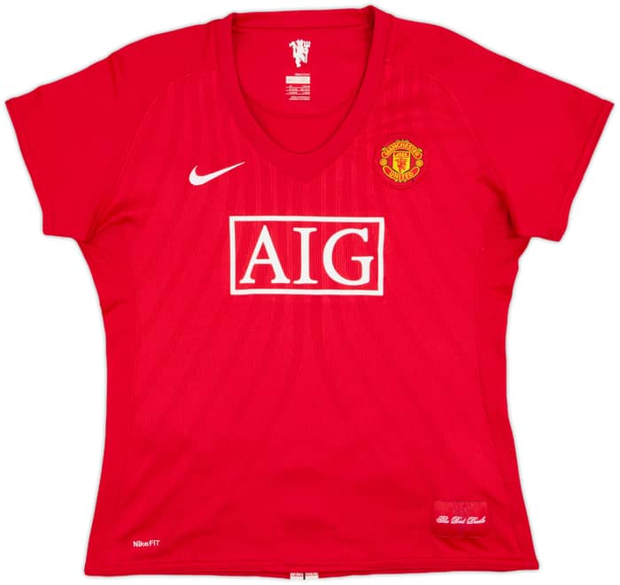 2007-09 Manchester United Home Shirt Ronaldo #7 - 9/10 - (Women's XL)
