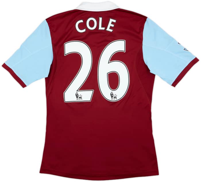 2013-14 West Ham Home Shirt Cole #26 - 9/10 - (S)