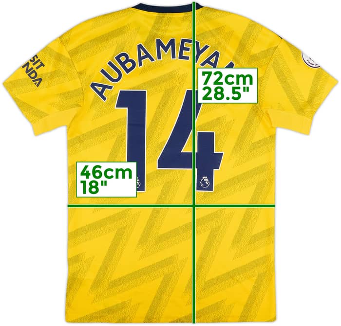 2019-20 Arsenal Away Shirt Aubameyang #14 - 6/10 - (S)