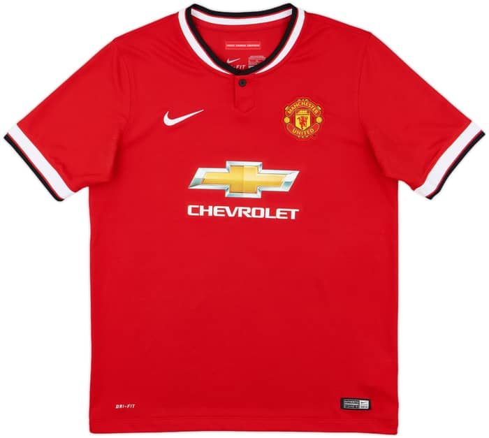 2014-15 Manchester United Home Shirt Di Maria #7 - 8/10 - (XL.Boys)