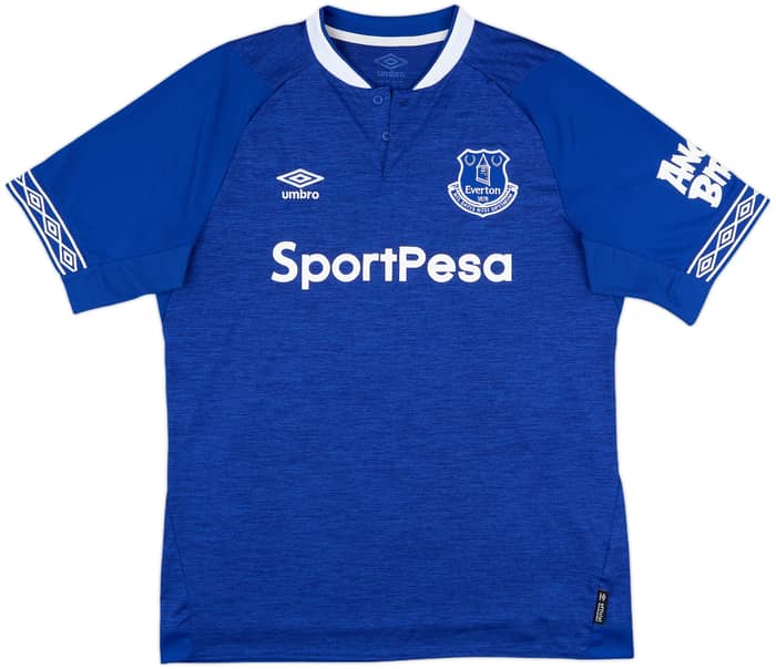 2018-19 Everton Home Shirt Baines #3 - 10/10 - (L)