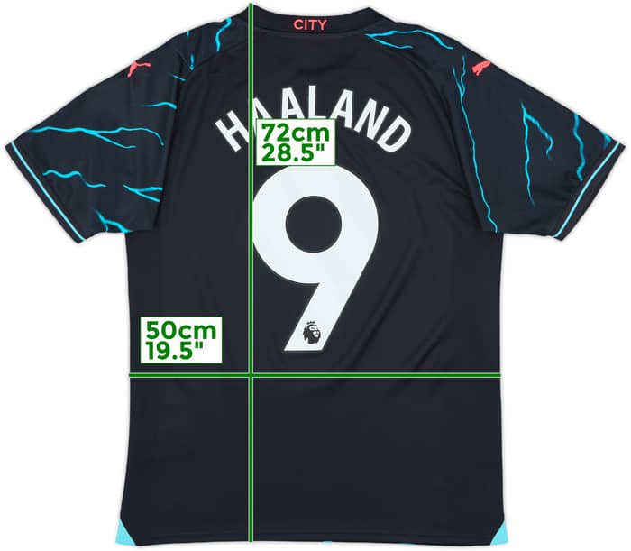 2023-24 Manchester City Third Shirt Haaland #9 - 10/10 - (M)