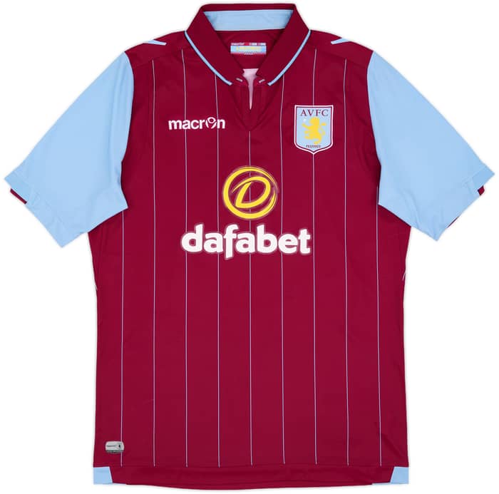 2014-15 Aston Villa Home Shirt Grealish #40 - 7/10 - (L)