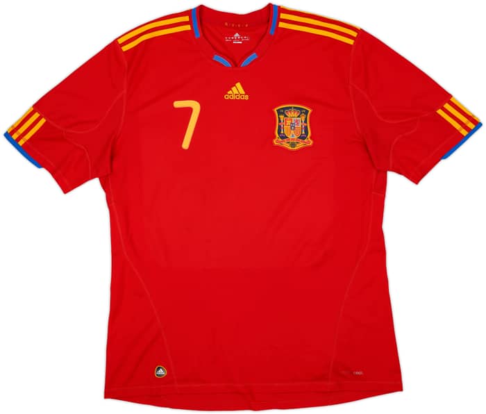 2009-10 Spain Home Shirt David Villa #7 - 7/10 - (XXL)