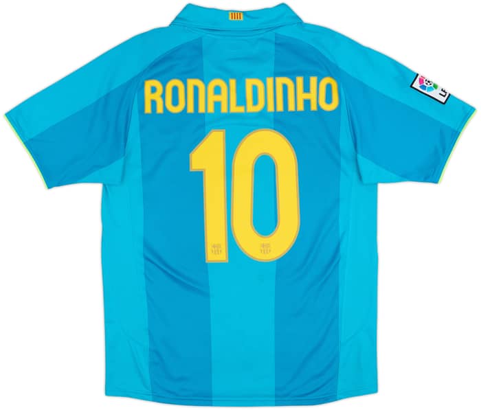 2007-09 Barcelona Away Shirt Ronaldinho #10 - 8/10 - (M)