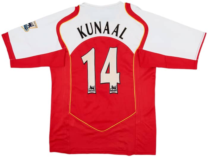 2004-05 Arsenal Home Shirt Kunaal #14 - 6/10 - (M)