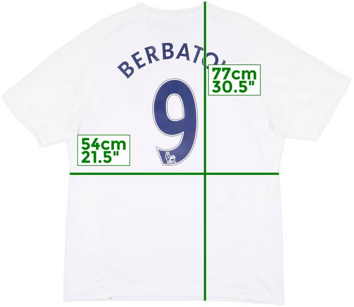 2007-08 Tottenham Home Shirt Berbatov #9 - 7/10 - (L)