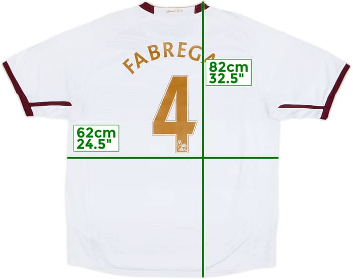 2007-08 Arsenal Away Shirt Fabregas #4 - 9/10 - (XL)