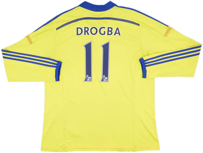 2014-15 Chelsea Away L/S Shirt Drogba #11 - 8/10 - (XXL)