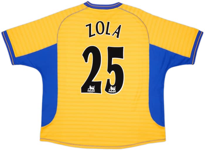 2000-01 Chelsea Away Shirt Zola #25 - 8/10 - (XXL)