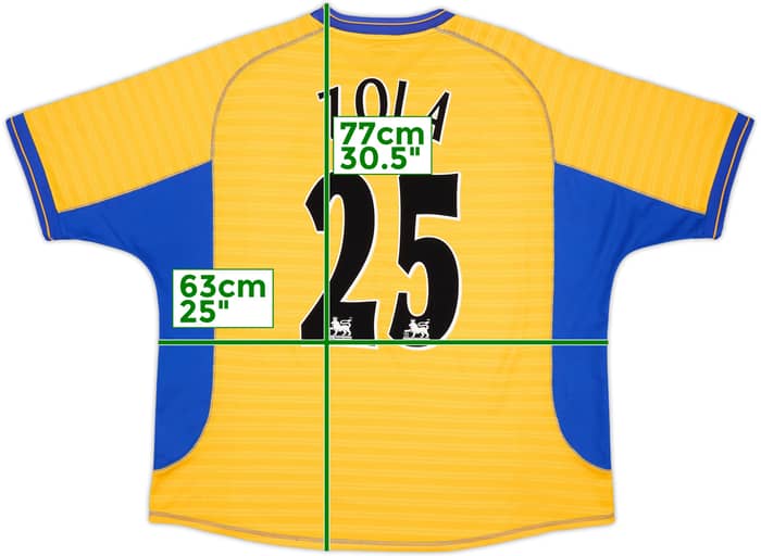 2000-01 Chelsea Away Shirt Zola #25 - 8/10 - (XXL)