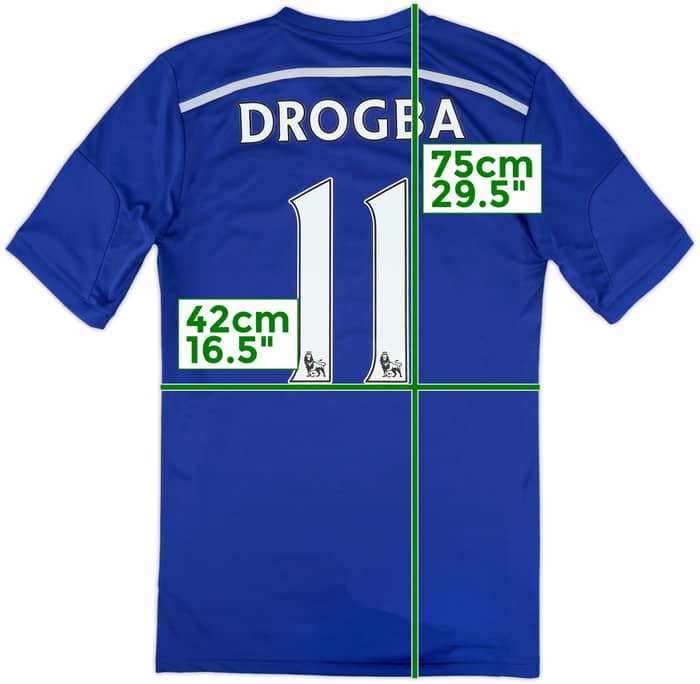 2014-15 Chelsea Home Shirt Drogba #11 - 8/10 - (S)