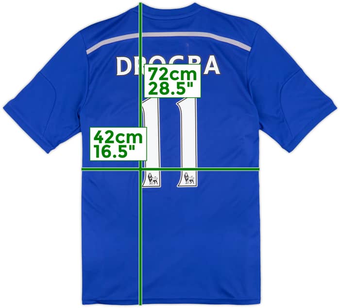 2014-15 Chelsea Home Shirt Drogba #11 - 6/10 - (S)