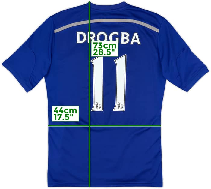 2014-15 Chelsea Home Shirt Drogba #11 - 7/10 - (M)