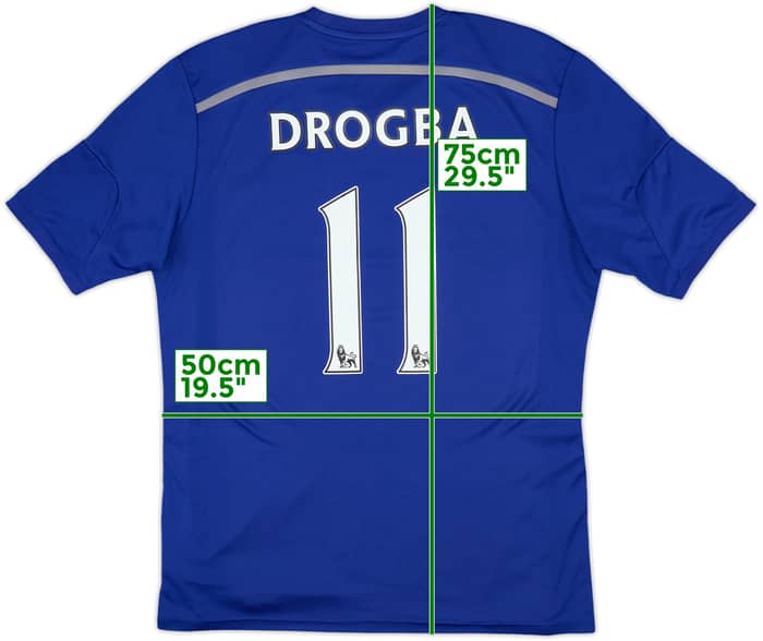 2014-15 Chelsea Home Shirt Drogba #11 - 7/10 - (XL.Boys)