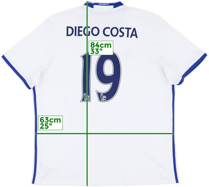 2016-17 Chelsea Third Shirt Diego Costa #19 - 9/10 - (XXL)