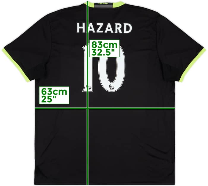 2016-17 Chelsea Away Shirt Hazard #10 - 8/10 - (XXL)