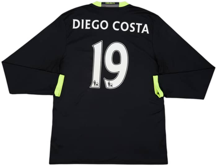 2016-17 Chelsea Away L/S Shirt Diego Costa #19 - 8/10 - (L)