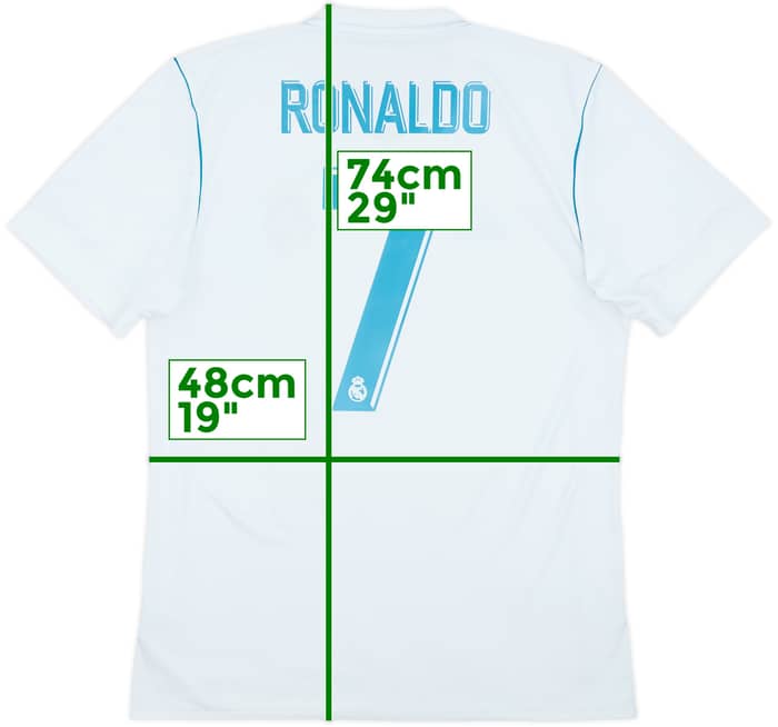 2017-18 Real Madrid Home Shirt Ronaldo #7 - 8/10 - (M)
