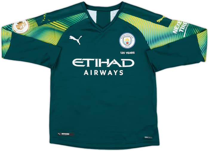 2019-20 Manchester City GK Shirt Ederson M. #31 - 9/10 - (S.Boys)